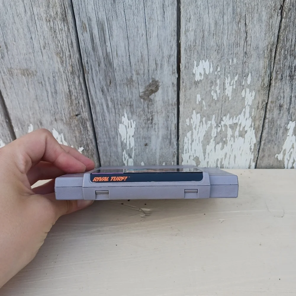 Rival Turf - Authentic Super Nintendo‎ Game SNES Not Tested